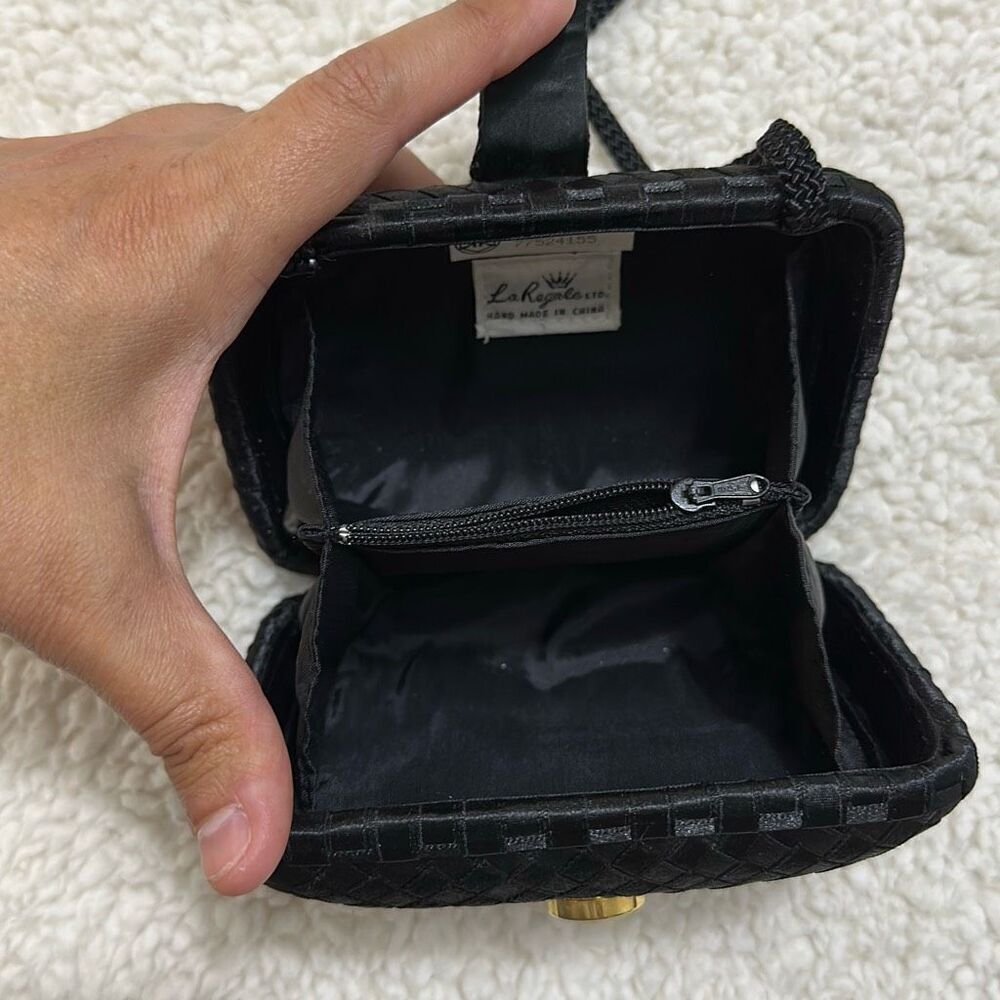 Vintage La Regale Black Crossbody and Clutch - Picture 7 of 10